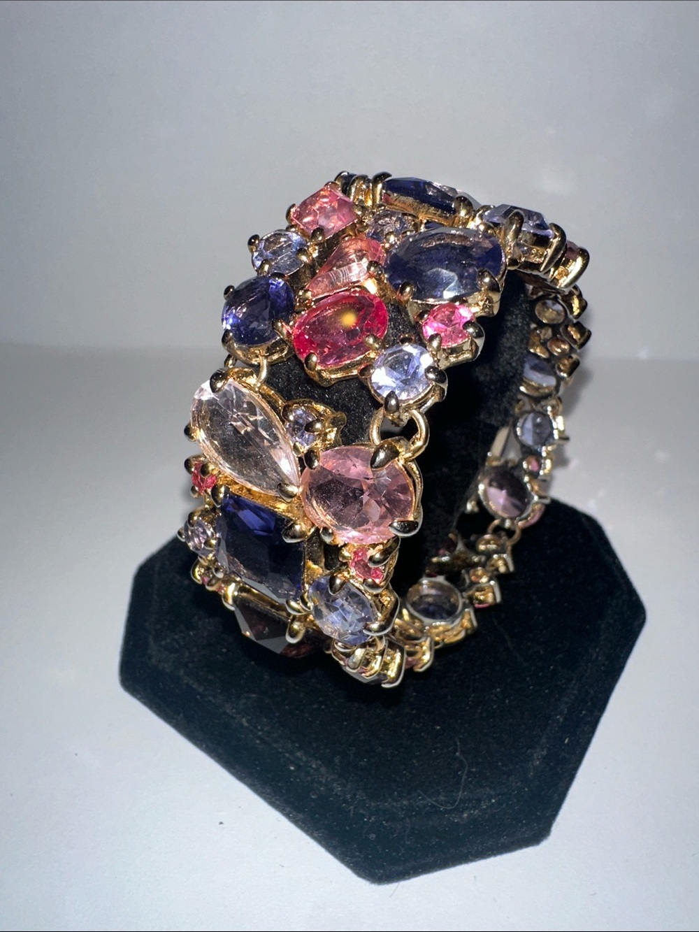 Bracelet of Pink & Purple Crystal